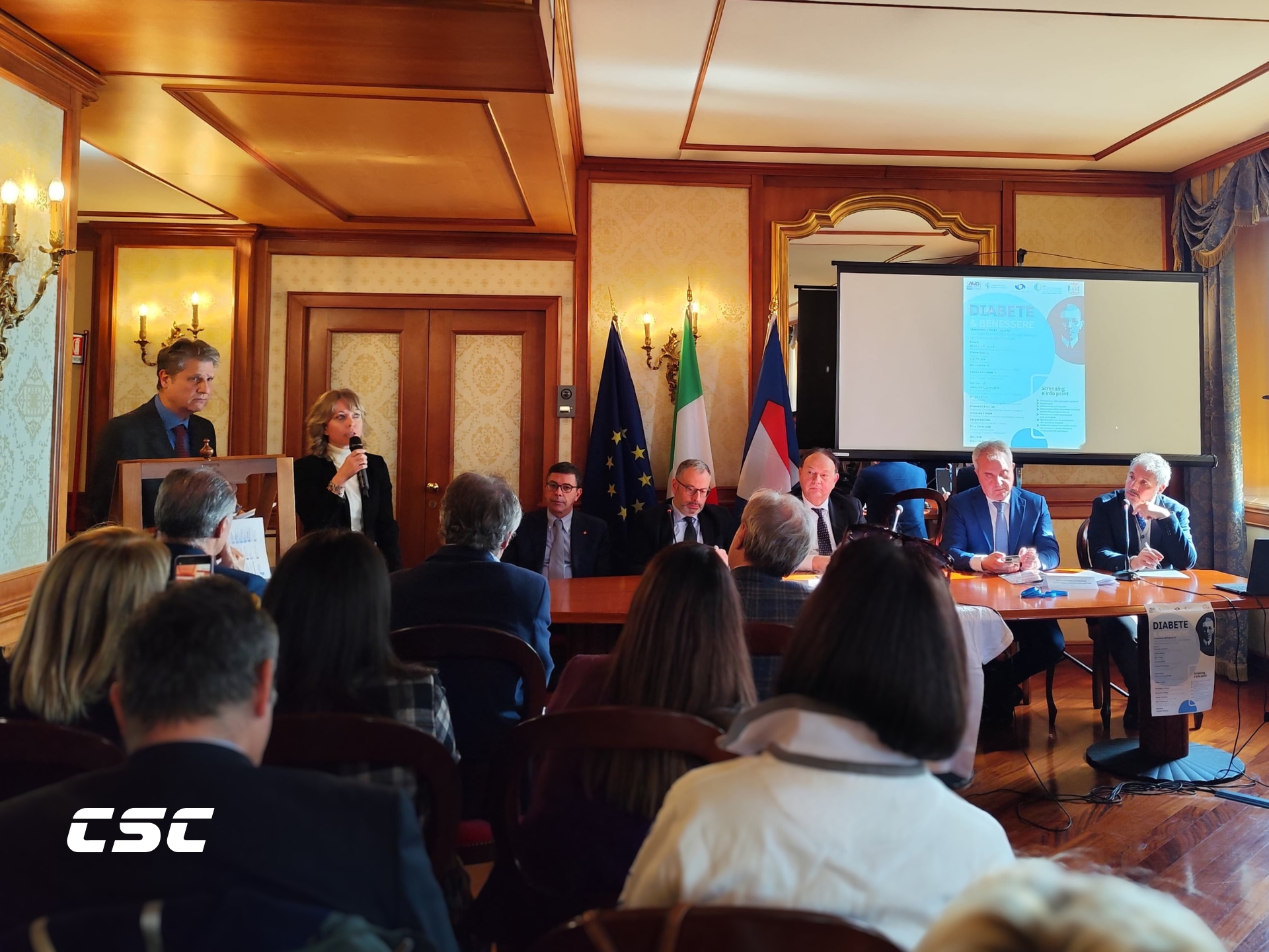 Protocollo d’intesa per la prevenzione del diabete tra il Consiglio Regionale Campania e AMD Campania, CSC main sponsor.