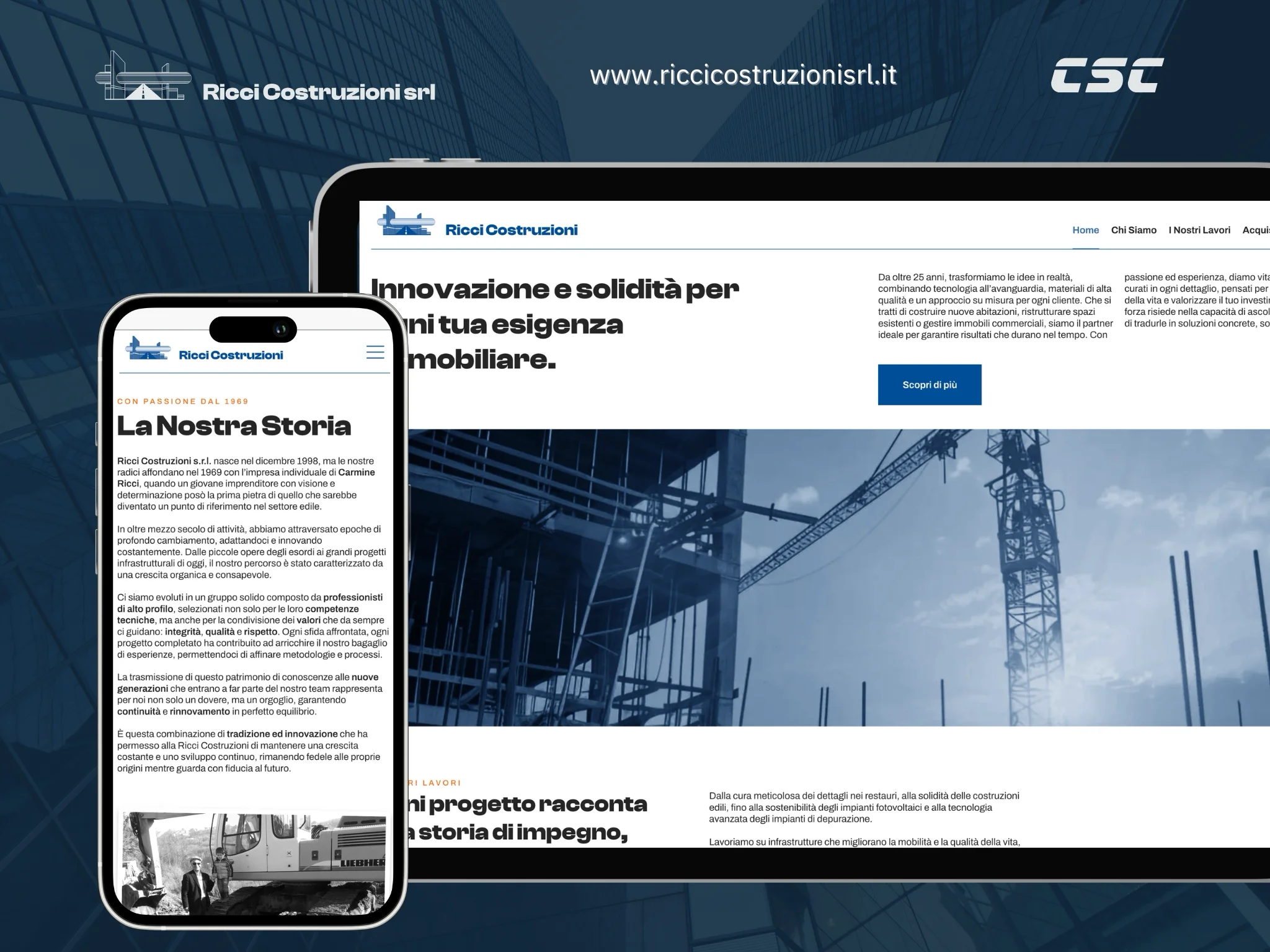 Case Study: Realizzazione del Sito Web per Ricci Costruzioni S.r.l.